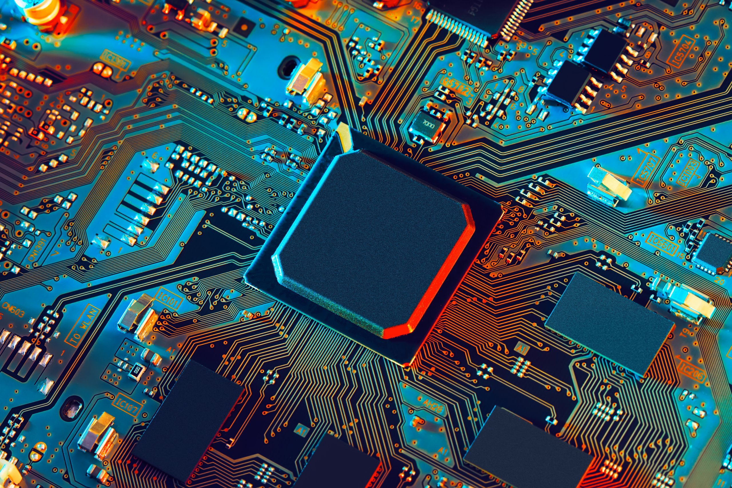 Image of a computer motherboard