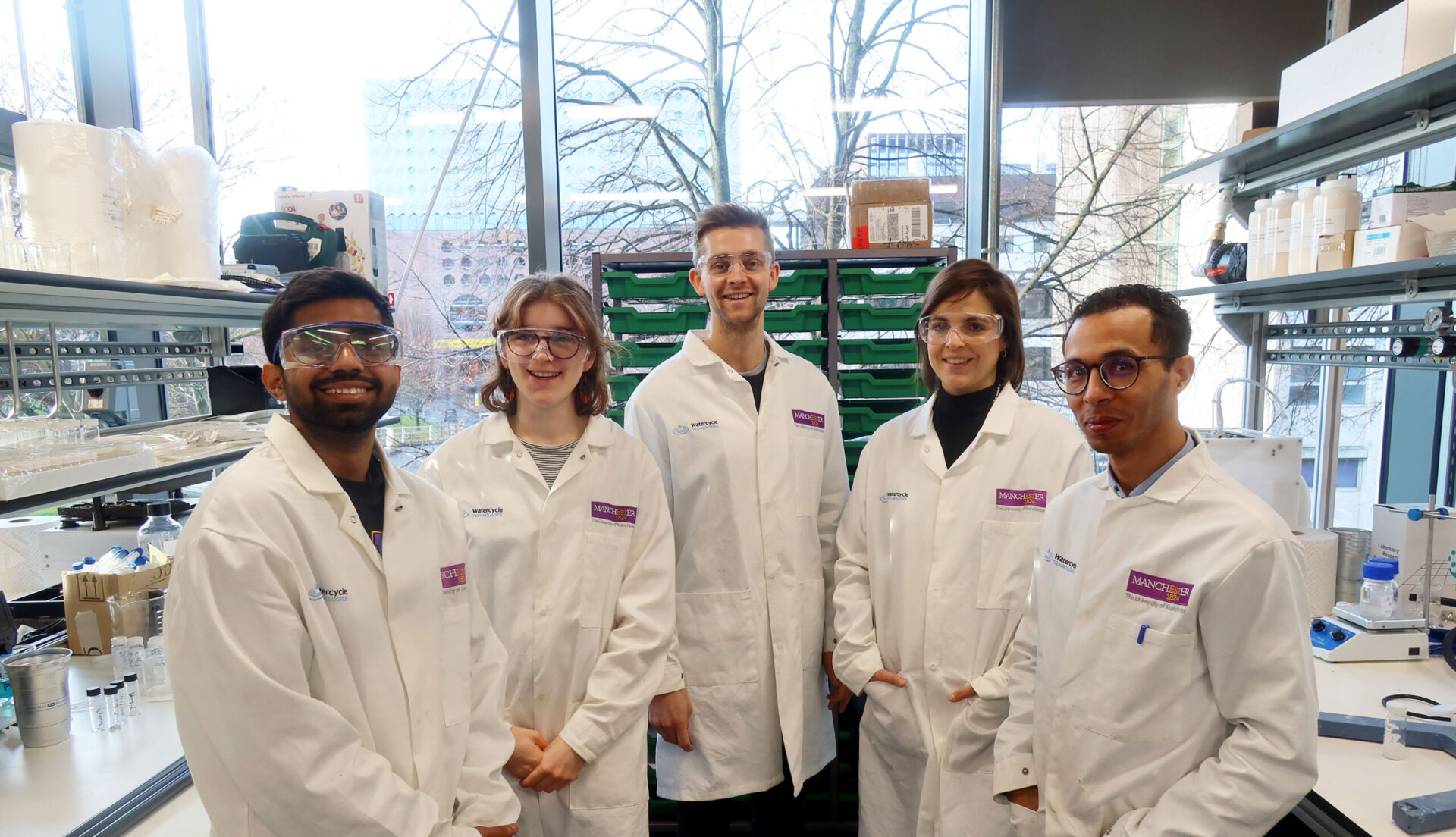 The Watercycle Technologies team in the lab