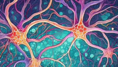 Illustration of neural cells